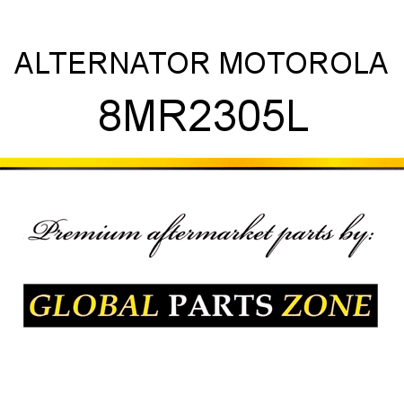 ALTERNATOR MOTOROLA 8MR2305L