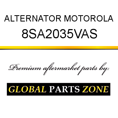 ALTERNATOR MOTOROLA 8SA2035VAS