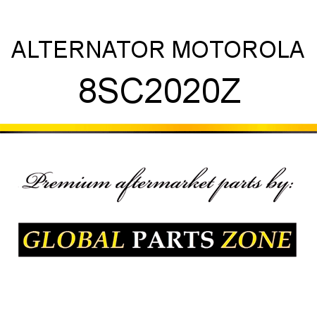 ALTERNATOR MOTOROLA 8SC2020Z