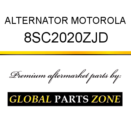 ALTERNATOR MOTOROLA 8SC2020ZJD