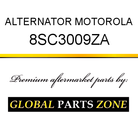 ALTERNATOR MOTOROLA 8SC3009ZA