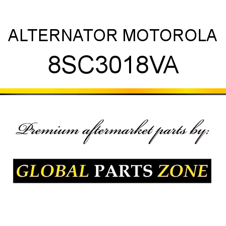 ALTERNATOR MOTOROLA 8SC3018VA