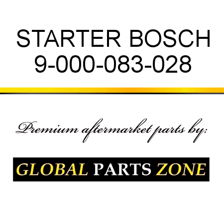 STARTER BOSCH 9-000-083-028