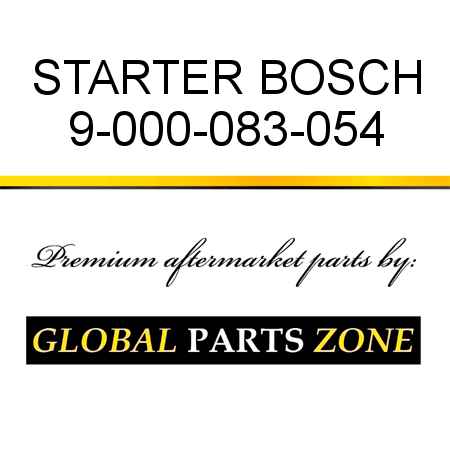 STARTER BOSCH 9-000-083-054