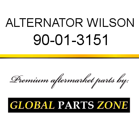 ALTERNATOR WILSON 90-01-3151