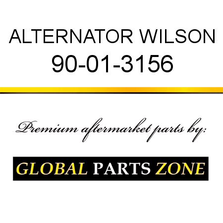 ALTERNATOR WILSON 90-01-3156