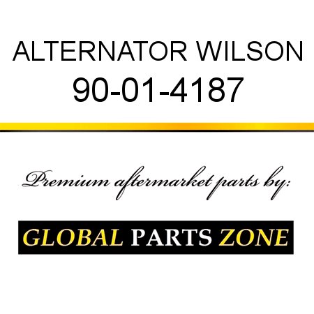 ALTERNATOR WILSON 90-01-4187