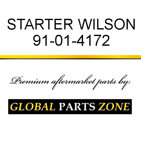 STARTER WILSON 91-01-4172