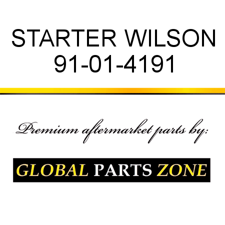 STARTER WILSON 91-01-4191