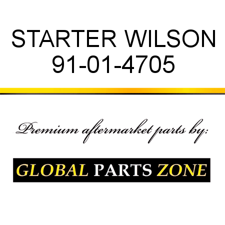STARTER WILSON 91-01-4705