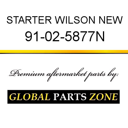 STARTER WILSON NEW 91-02-5877N