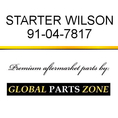 STARTER WILSON 91-04-7817