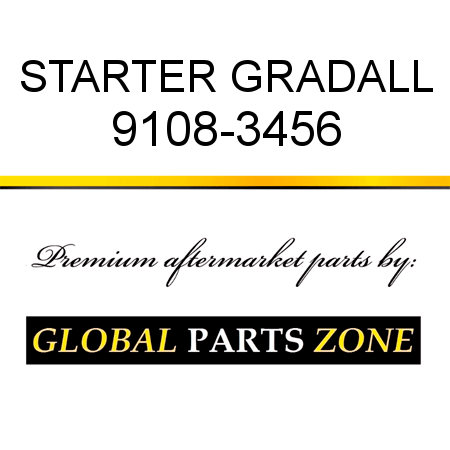 STARTER GRADALL 9108-3456