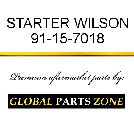 STARTER WILSON 91-15-7018