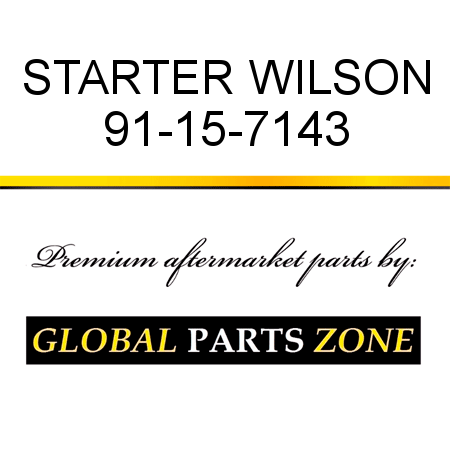 STARTER WILSON 91-15-7143