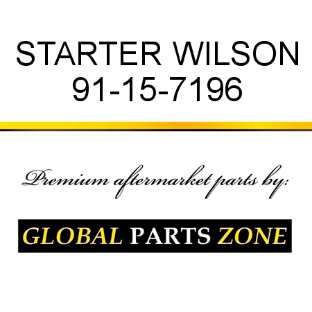 STARTER WILSON 91-15-7196