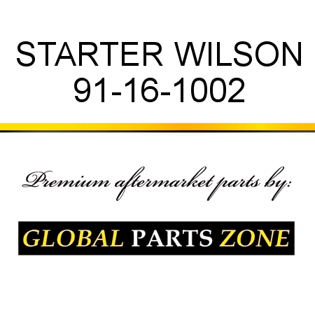 STARTER WILSON 91-16-1002