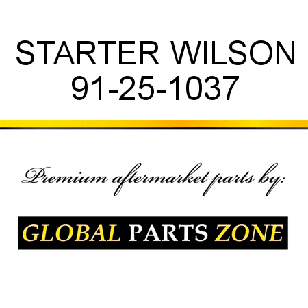 STARTER WILSON 91-25-1037
