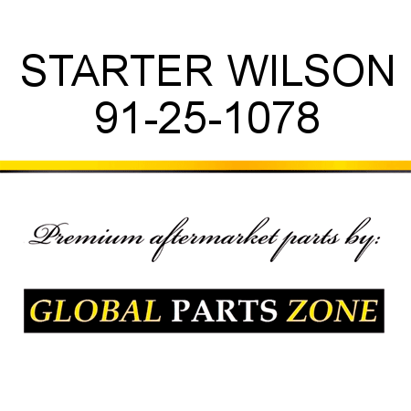 STARTER WILSON 91-25-1078