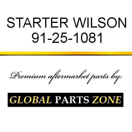 STARTER WILSON 91-25-1081