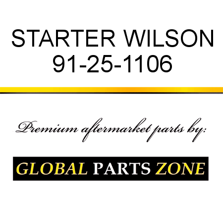 STARTER WILSON 91-25-1106