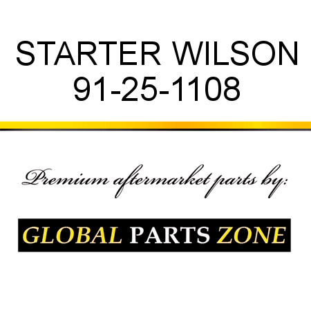 STARTER WILSON 91-25-1108