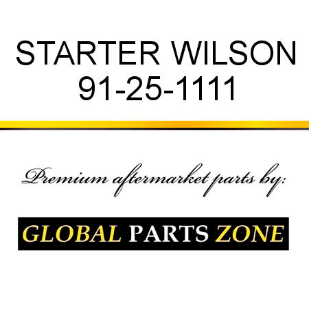 STARTER WILSON 91-25-1111