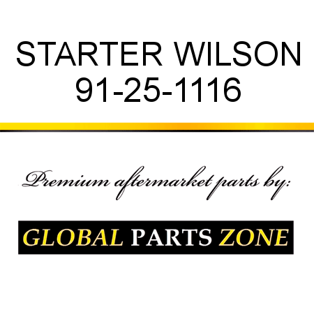 STARTER WILSON 91-25-1116
