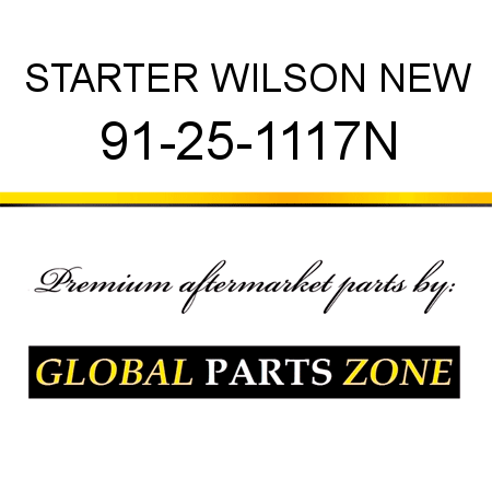 STARTER WILSON NEW 91-25-1117N