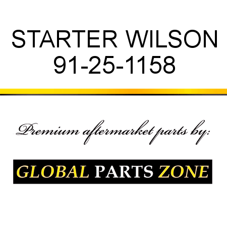 STARTER WILSON 91-25-1158