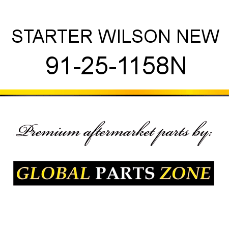 STARTER WILSON NEW 91-25-1158N