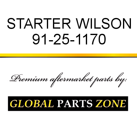 STARTER WILSON 91-25-1170