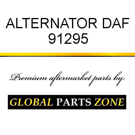 ALTERNATOR DAF 91295