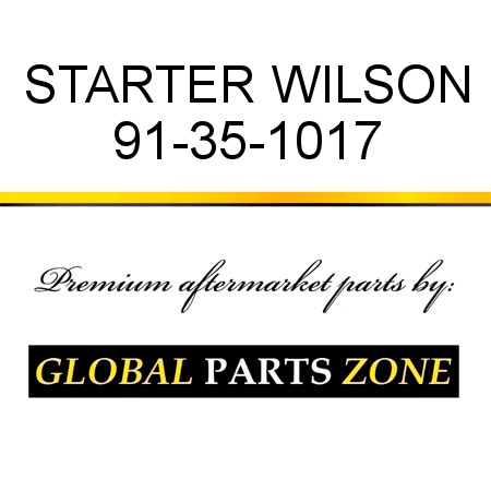 STARTER WILSON 91-35-1017