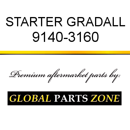 STARTER GRADALL 9140-3160