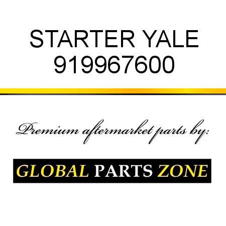 STARTER YALE 919967600