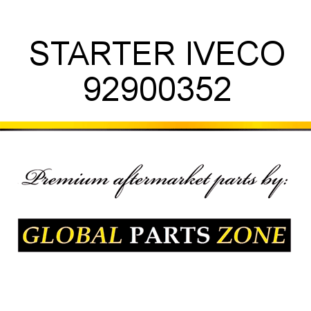 STARTER IVECO 92900352