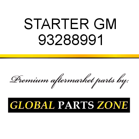STARTER GM 93288991