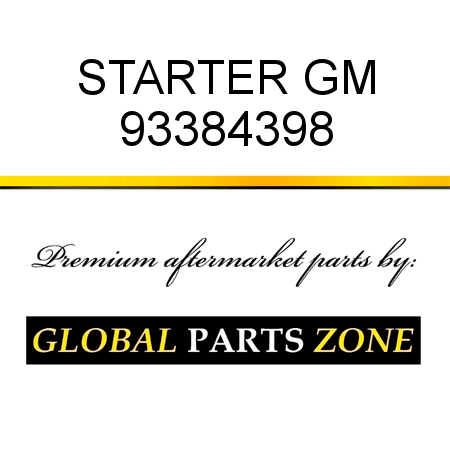 STARTER GM 93384398