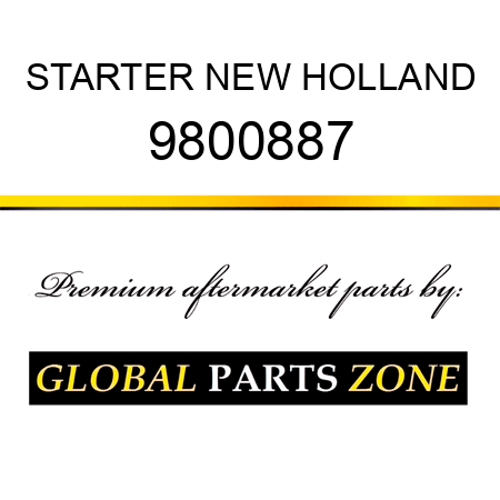 STARTER NEW HOLLAND 9800887