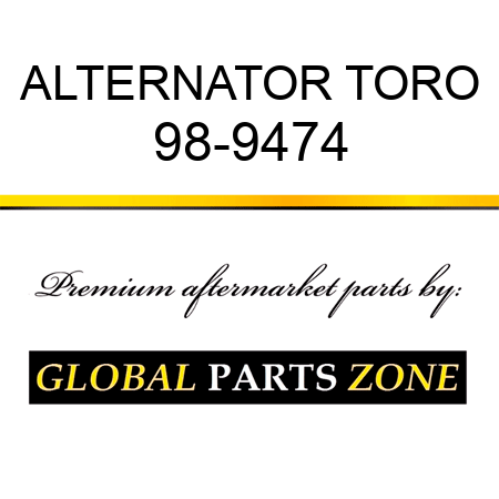 ALTERNATOR TORO 98-9474