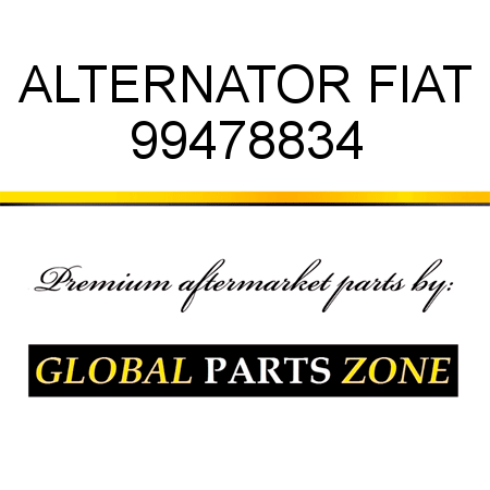 ALTERNATOR FIAT 99478834