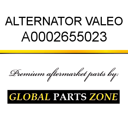 ALTERNATOR VALEO A0002655023