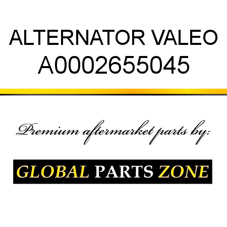 ALTERNATOR VALEO A0002655045