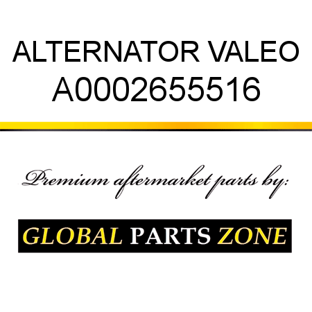 ALTERNATOR VALEO A0002655516