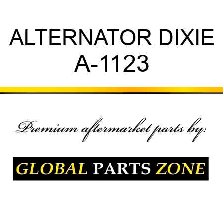 ALTERNATOR DIXIE A-1123