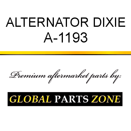 ALTERNATOR DIXIE A-1193