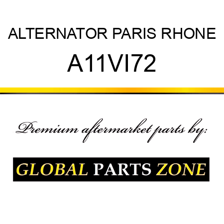 ALTERNATOR PARIS RHONE A11VI72