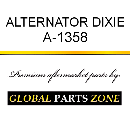 ALTERNATOR DIXIE A-1358
