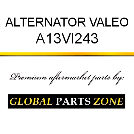 ALTERNATOR VALEO A13VI243